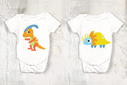 Dinosaur Cartoon Flat Clipart, Dino, an Animal Illustration by Noey smiley (Thumbnail 5 of 6)