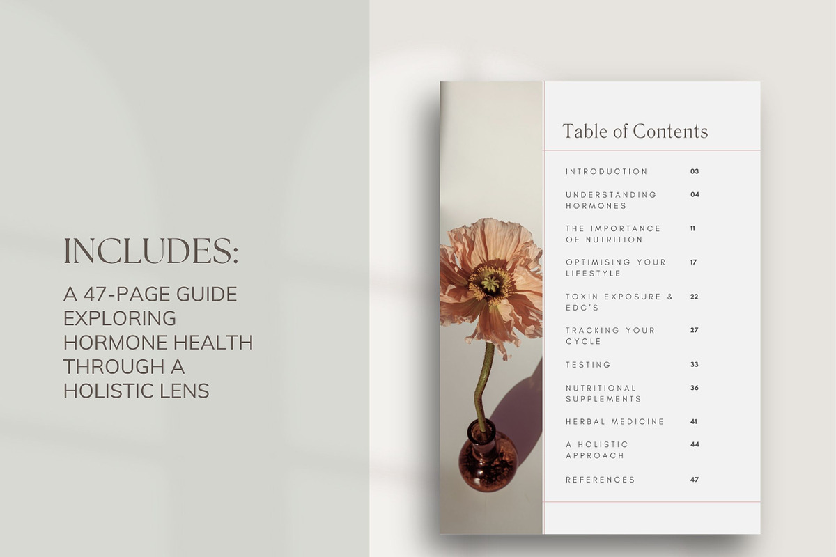 Hormone Ebook Canva Premade, a Presentation Template by Naturopath Hub (Photo 3 of 9)