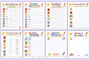 Early Writing Practice Book | school, a Stationery Template by Mustafiz (Thumbnail 5 of 5)