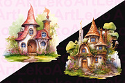 The Good Witch’s House Clipart, a Seasonal Illustration by LekoArt (Thumbnail 5 of 10)
