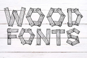 Wooden Plank Alphabet Letter