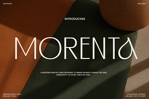 Morenta - Stylish Modern Sans Serif, a Sans Serif Font by Say Studio