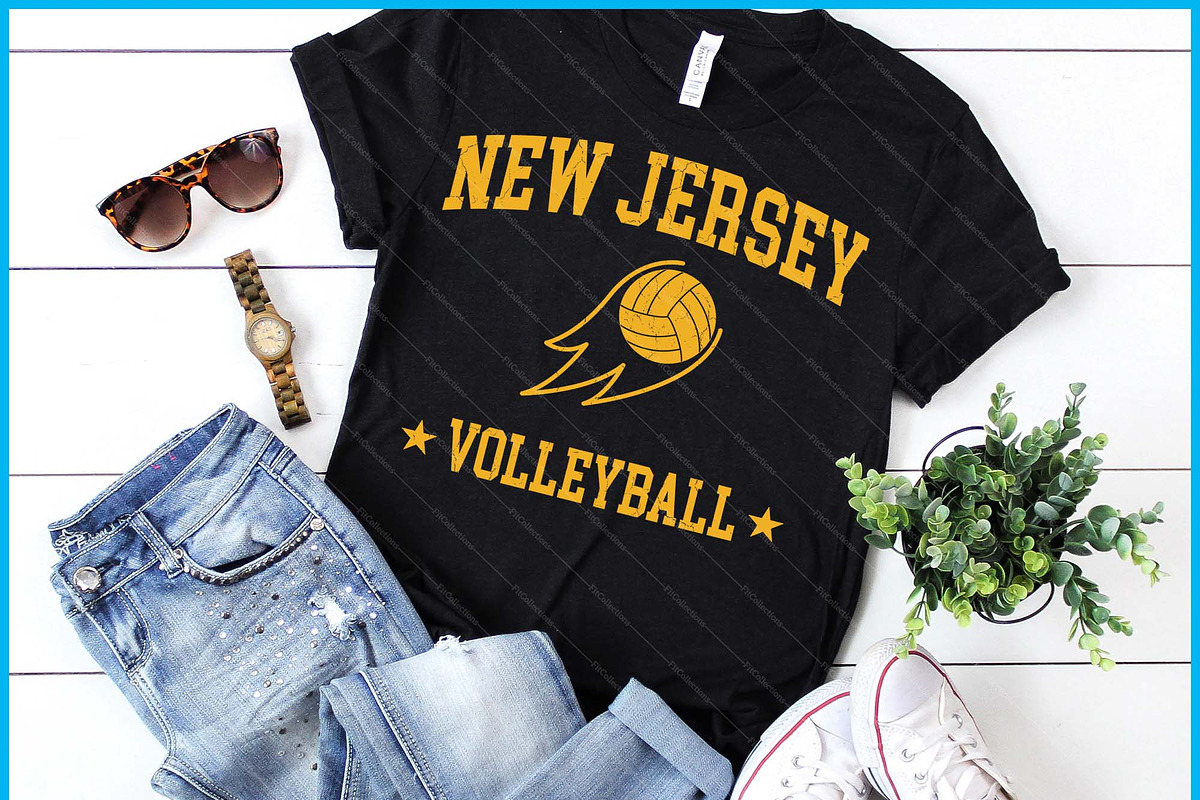 New Jersey Gameday Volleyball Lover, a Graphic by Creativeusart (Photo 1 of 4)