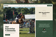 Horse Riding WordPress Theme, a WordPress Template by Nicdark Themes (Thumbnail 1 of 4)