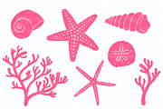 Seashells Clipart in Crayon Box, an Illustration by Amanda Ilkov (Thumbnail 4 of 5)