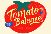 Tomato Balance Modern Handwritten, a Script Font by stylishtype.co (Thumbnail 1 of 20)