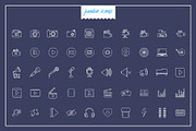 Multimedia Line Icon V2, an Outline Icon by Jumbo Icons (Thumbnail 4 of 5)