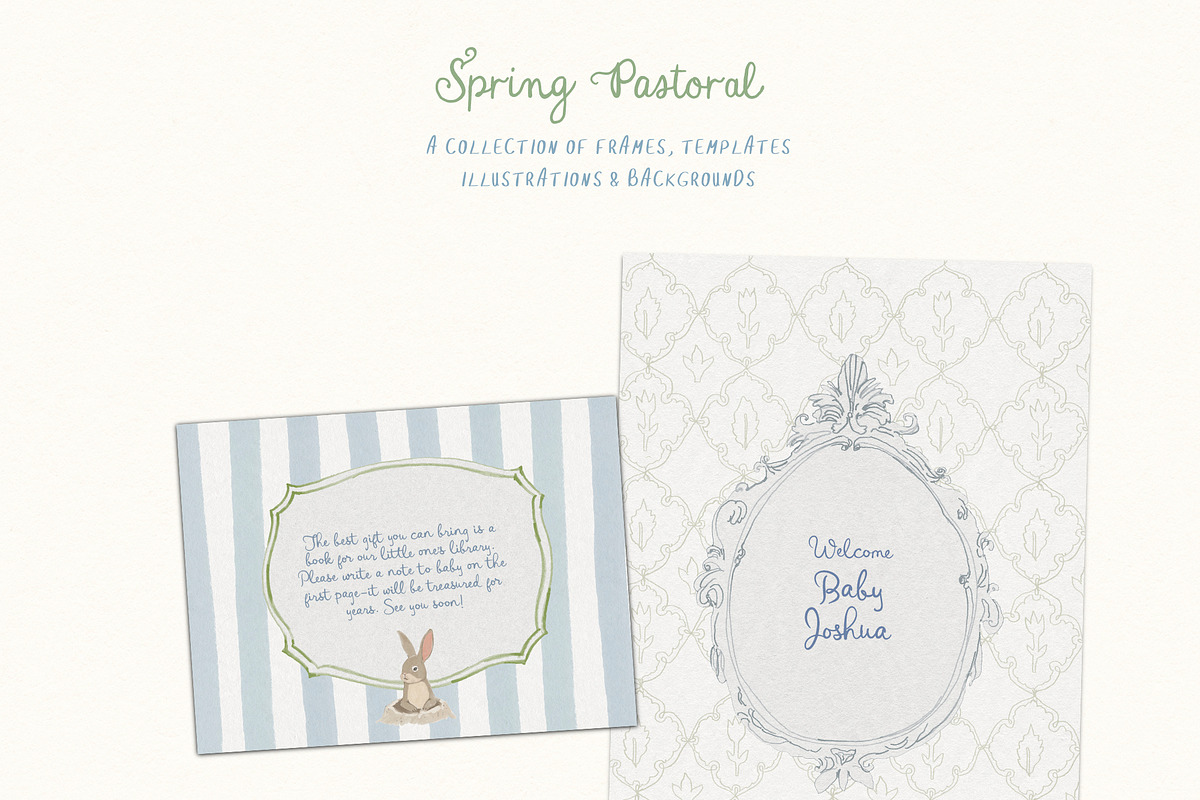 Spring Easter Frames & Illustrations, a Decorative Illustration by whiteheartdesign (Photo 15 of 19)