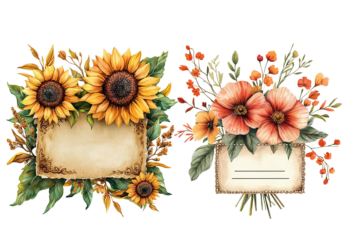 Autumn Old Tickets Clipart, an Illustration by Designworld (Photo 4 of 5)