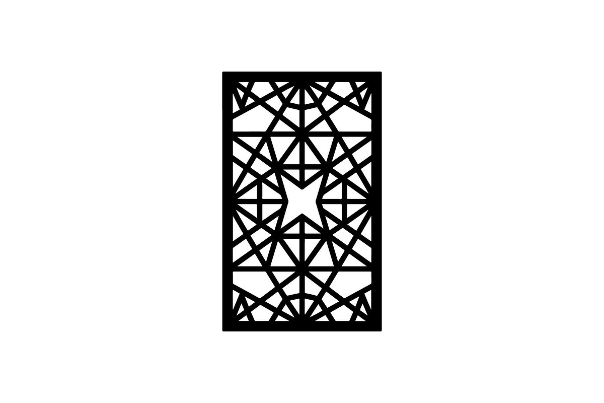 Black Geometric Pattern Panel SVG, an Object Graphic by jahid234 (Photo 4 of 13)