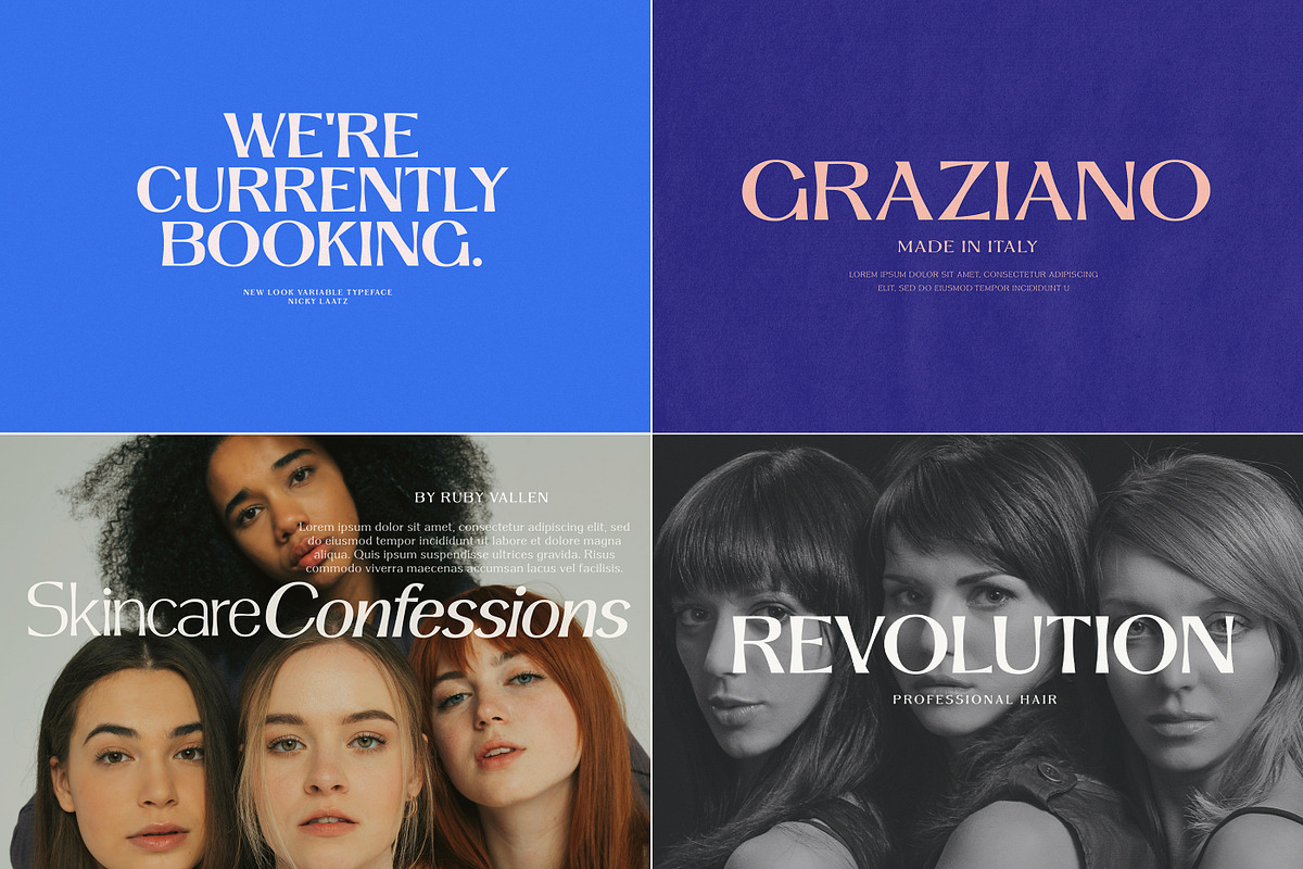 New Look Typeface ( +Variable Fonts), a Sans Serif Font by Nicky Laatz (Photo 22 of 35)
