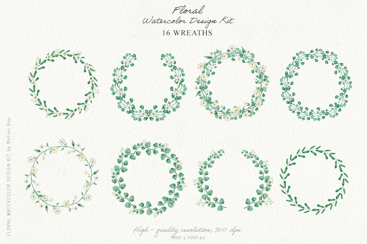Floral Watercolor Design Big Pack, an Object Graphic by Motion-Box (Photo 10 of 17)
