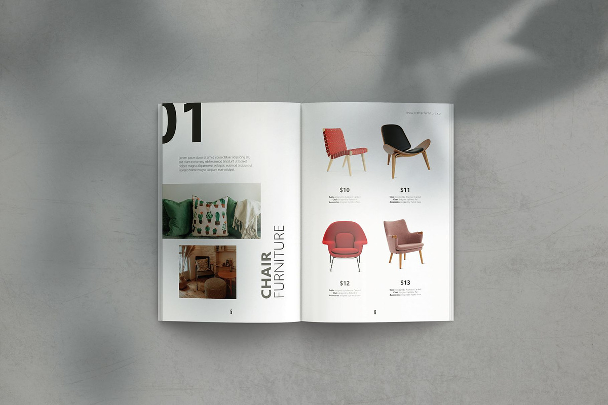 Crafter Furniture Catalog Template, a Magazine Template by 730 Studio (Photo 2 of 5)