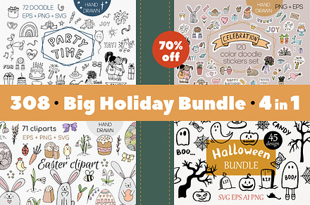 Big Holiday Bundle SVG 4 in 1
