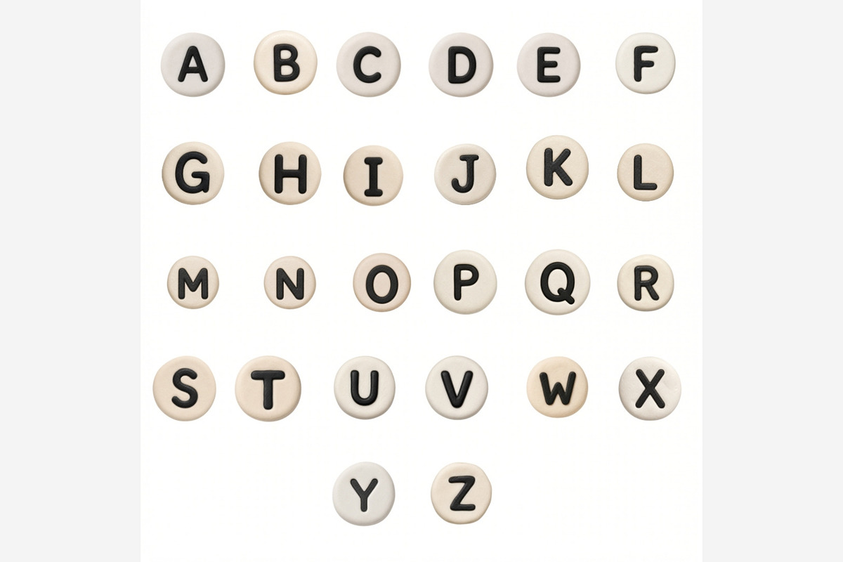 Clay Bead Alphabet PNG Bundle, an Emoji Icon by Tanya Kart (Photo 6 of 6)
