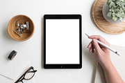 iPad Lifestyle Flat Lay Photo Mockup, an iPad Mockup by Moyo Studio (Thumbnail 2 of 2)