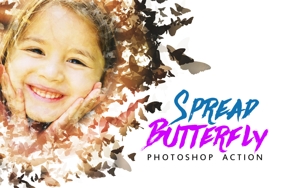 Butterfly Spread Photoshop Action preview 6