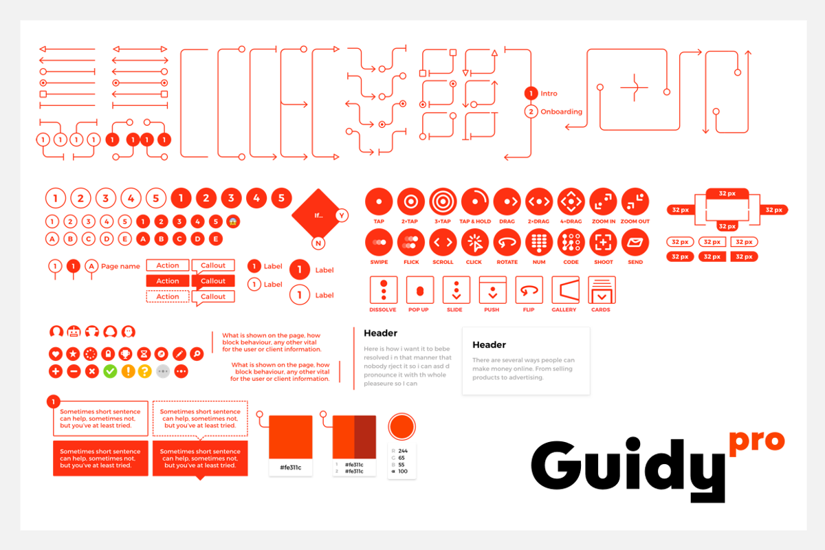 Guidy. Flowmaps & Annotations Kit, an UI Kit Template by Belkin by Design (Photo 2 of 11)