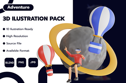 3D Adventure Pack, a 3D by novia99design