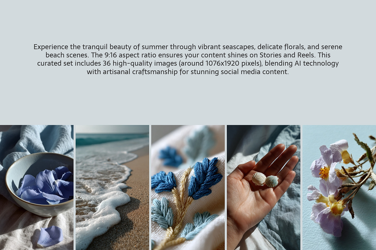 Summer Serenity Instagram Set, a Photo by AI Petr Creative Agency (Photo 3 of 7)