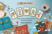 Evil Eye Tarot Collection, an Illustration by illustrator_natalie (Thumbnail 1 of 13)
