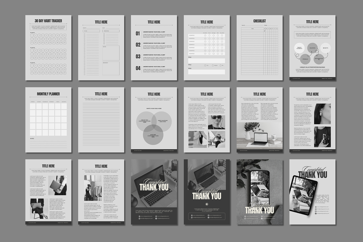 Ebook Workbook Canva Template, a Marketing Template by MiavoDesign (Photo 6 of 6)