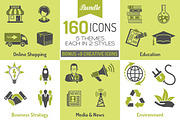 Big Set 160 Icons in 5 Themes, an Icon by TAlex (Thumbnail 1 of 3)