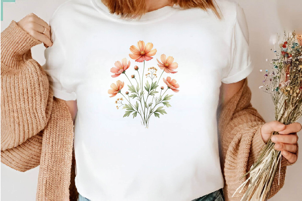 Pastel Wildflower Panels Clipart, a Seasonal Illustration by CreationArt (Photo 6 of 7)
