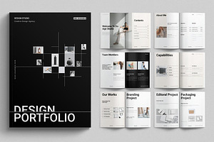 Graphic Design Portfolio Brochure, a Brochure Template by E-Type