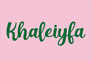 Khaleiyfa, a Handwritten Font by Design House (Thumbnail 1 of 3)