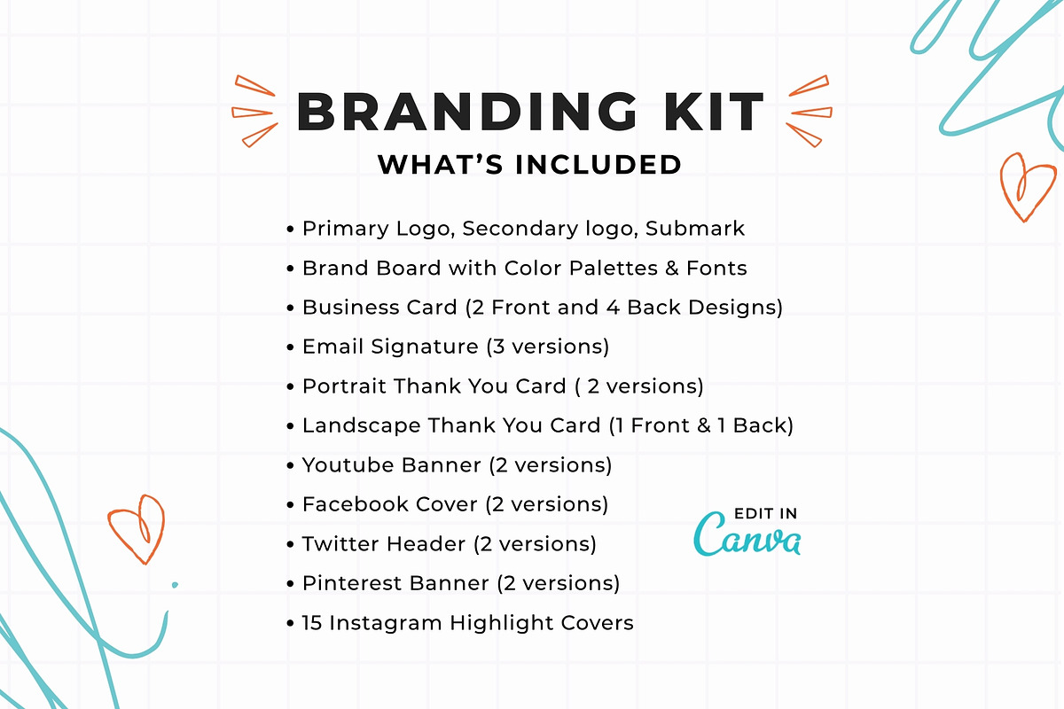Retro Branding Kit Canva Template, a Branding & Logo Template by Anna Design Studio (Photo 2 of 9)
