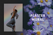 Plaster Mural Effect for Posters, a Layer Style Add-On by Design Squad (Thumbnail 1 of 4)