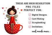 Whimsical Valentine Fairy Clipart, an Illustration by OK Design (Thumbnail 2 of 6)