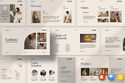 Top Fashion Powerpoint Template | Presentation Templates ~ Creative Market