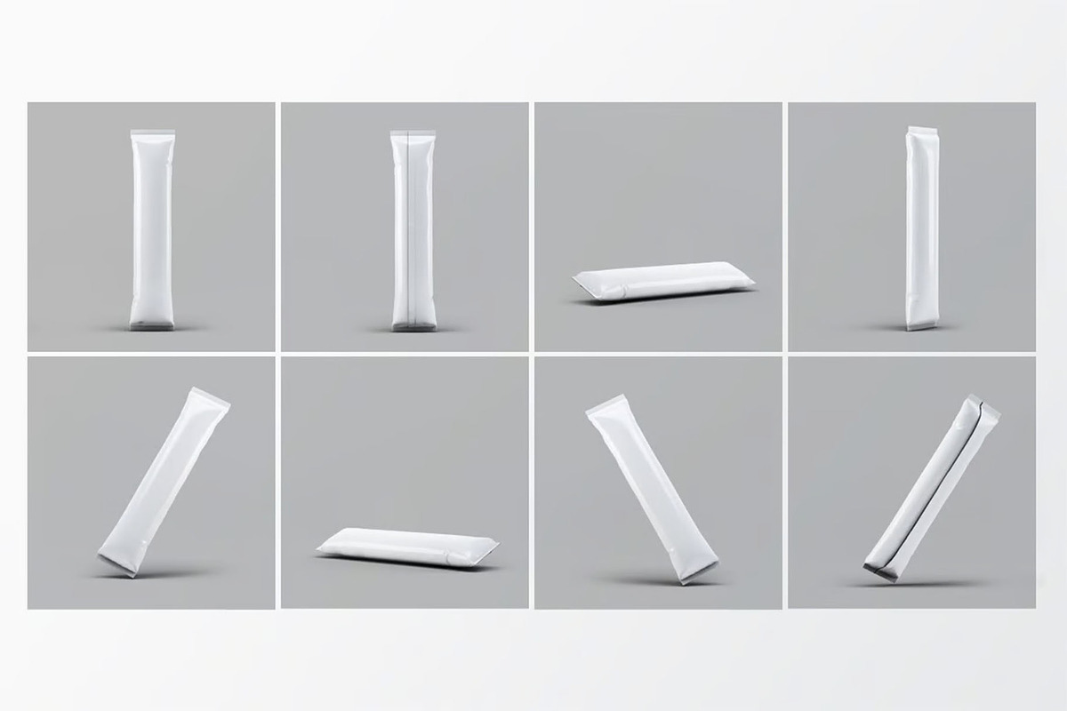 Stick Sachet Mock-Up, a Packaging Mockup by Se٧enStudio (Photo 5 of 8)