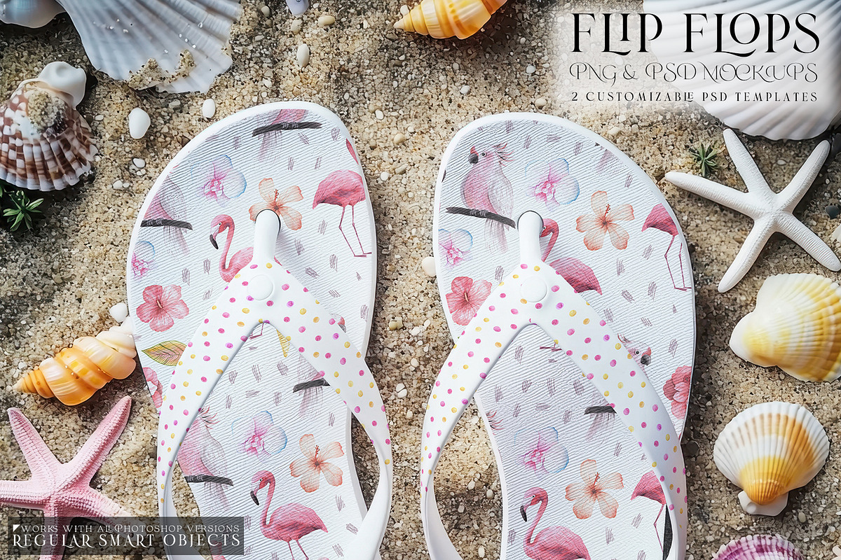Flip Flops PNG & PSD Mockups, a Product Mockup by mock-ups (Photo 1 of 14)