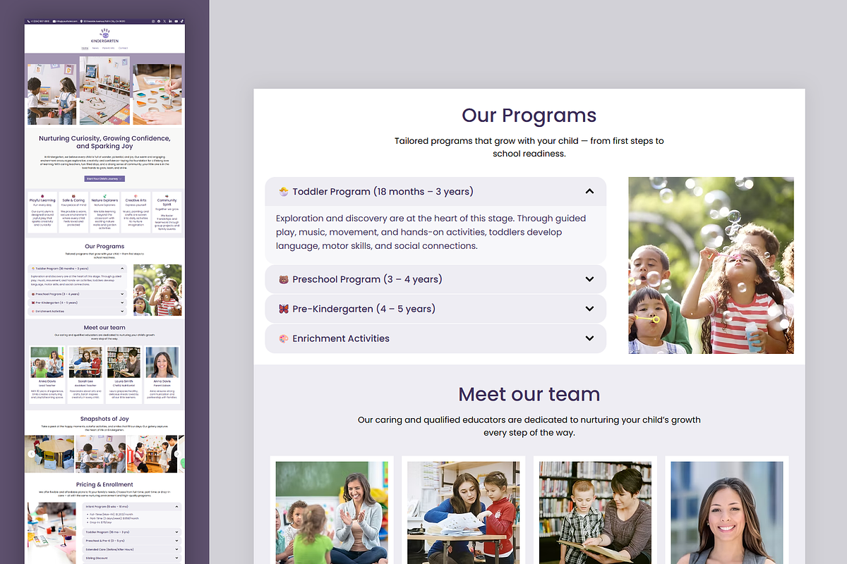 Kids Daycare - Wix Studio Website, a Wix Template by Kitteeh (Photo 8 of 11)
