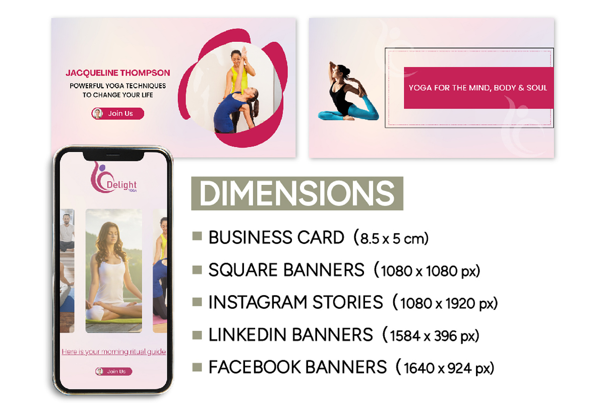 Yoga Instructor Branding Mini Bundle, a Social Media Template by Branding by Kellsey (Photo 4 of 5)