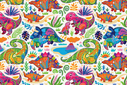 19 Fantasy Seamless Patterns, a Pattern Graphic by PenguinHouse (Thumbnail 5 of 20)