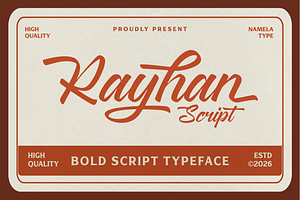 Rayhan Script Bold Handwritten Font