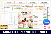 The Mom Life Planner Bundle, a Stationery Template by Designmela01 (Thumbnail 1 of 10)