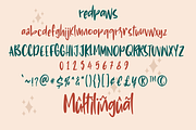 Redpaws Handwriting, a Script Font by 24Design Studios (Thumbnail 6 of 6)