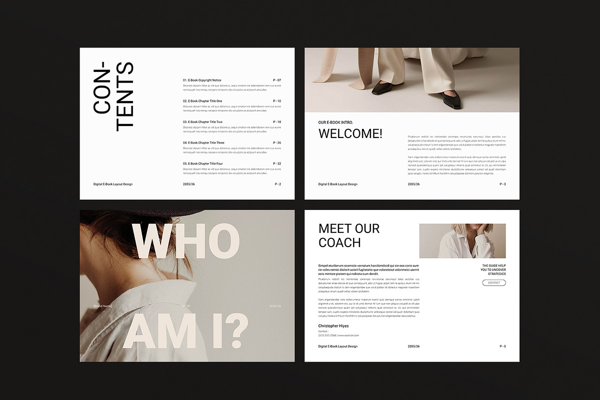 Digital E-Book Layout Landscape, a Magazine Template by DesignCrest