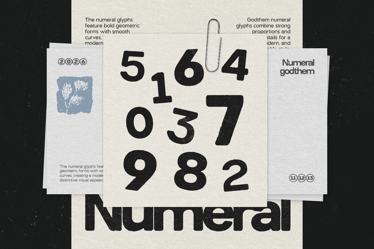GC Godthem - Display Grunge Sans, a Sans Serif Font by Glyphonic (Photo 7 of 15)