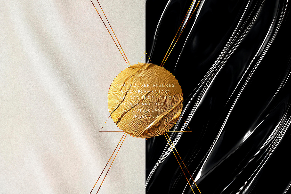 Gilded Dreams. Golden Backgrounds., a Texture Graphic by Anna Babich (Photo 9 of 9)