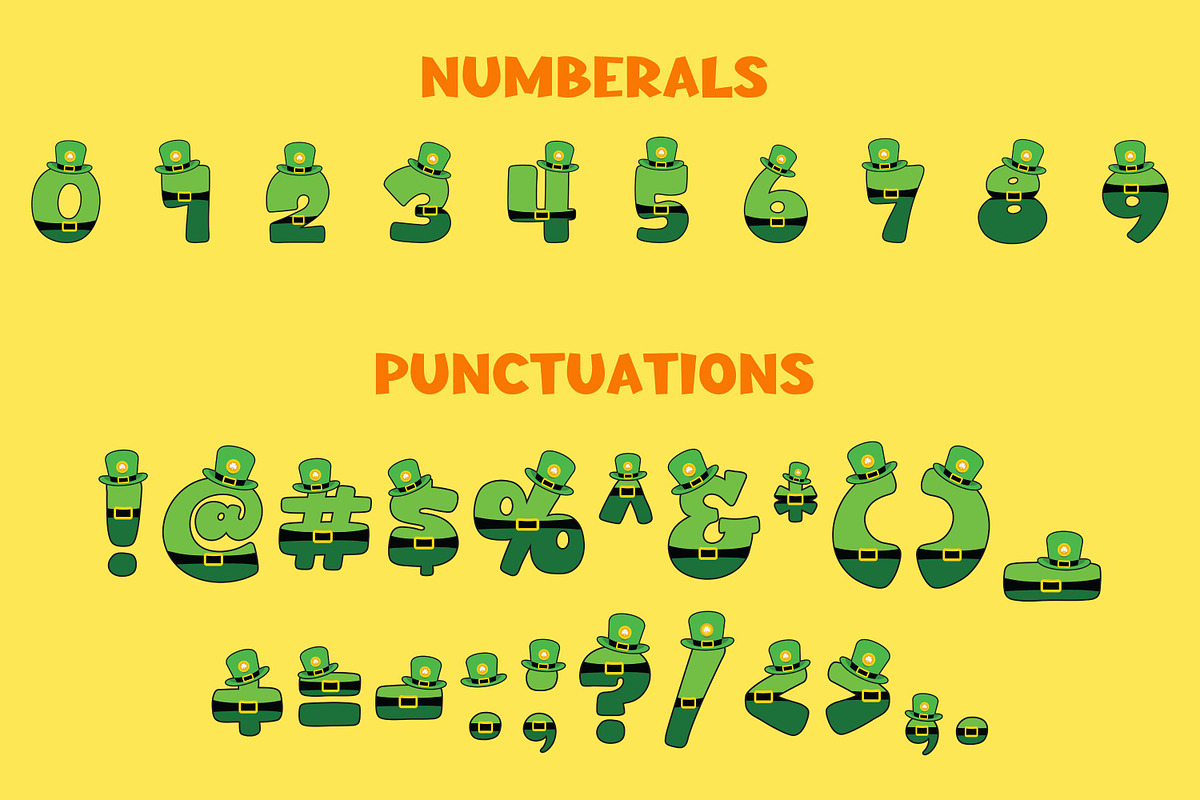 Happy St. Patrick - 6 Color Fonts, a Font by Adalin Shop (Photo 13 of 14)