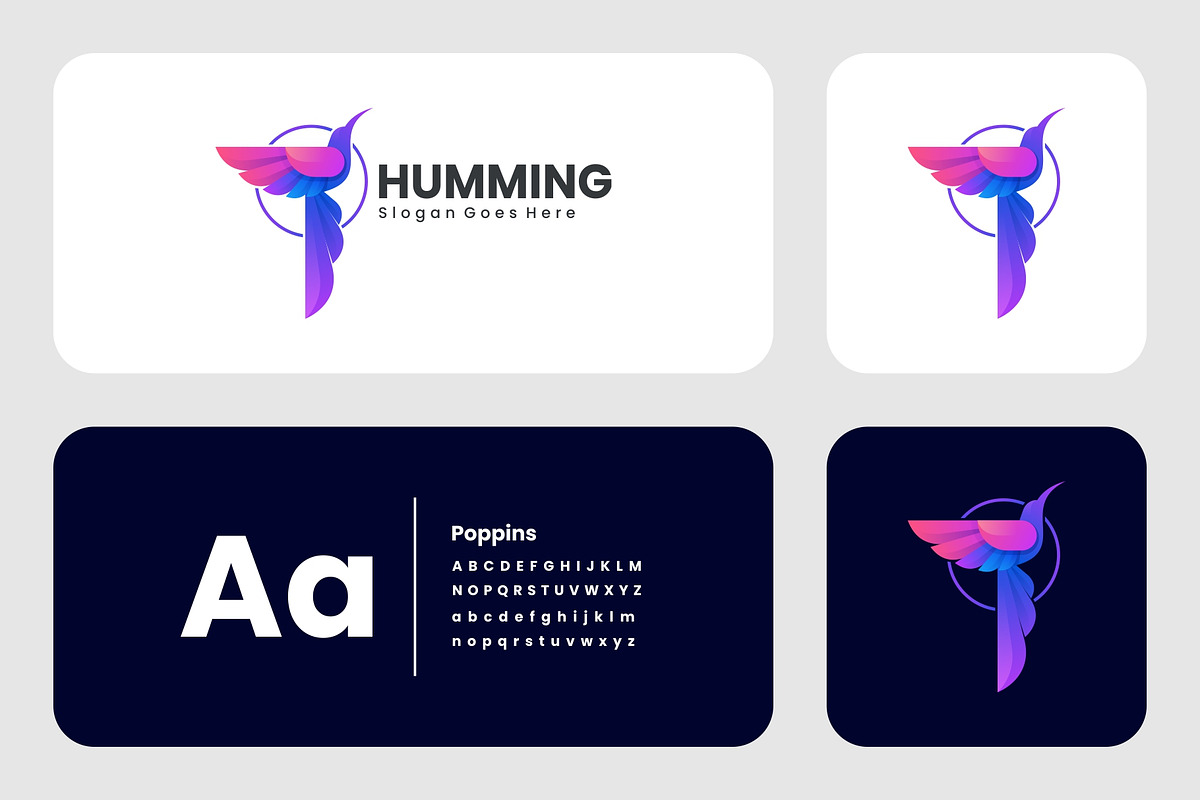 Gradient Modern Humming Bird Logo, a Branding & Logo Template by Artnivora.Std (Photo 2 of 2)