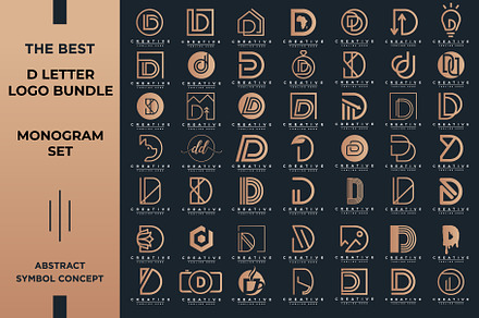 Letter D Logo Bundle Monogram Set