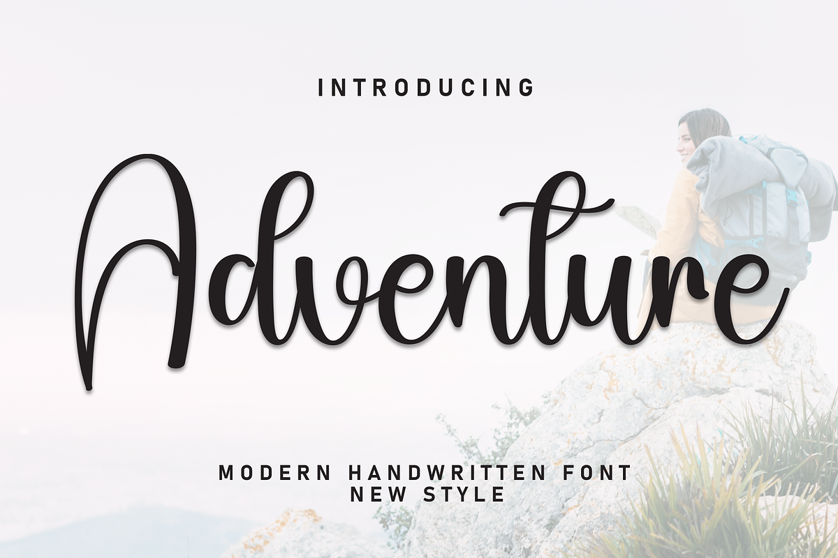 Adventure | Script Font, a Handwritten Font by Scratchones (Photo 1 of 8)