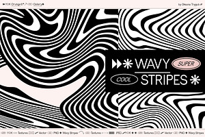 Wavy Stripe Texture & Distorted Line